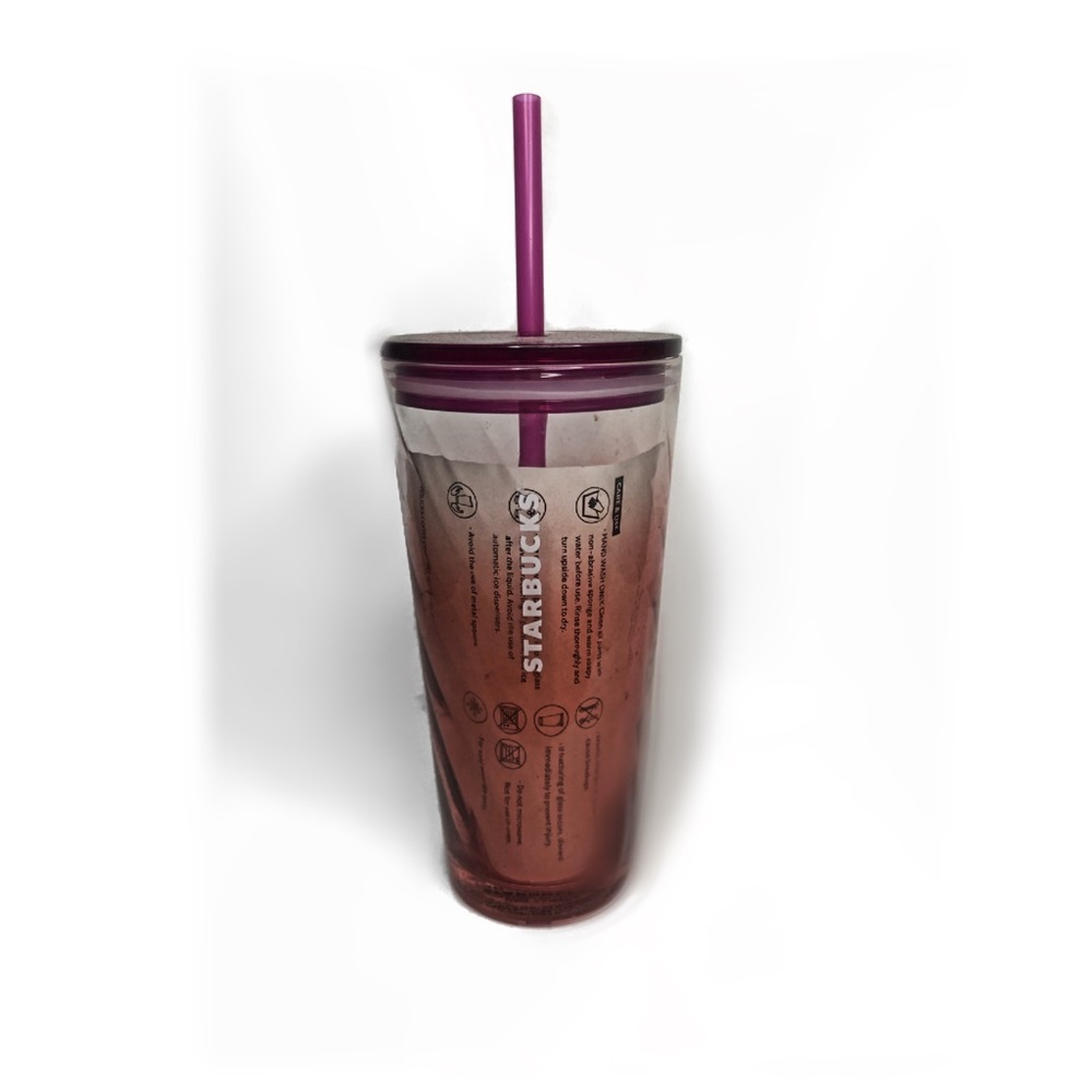 STARBUCKS CUP • STARBUCKS TUMBLR • PINK/ ORANGE STARBUCKS CUP • RARE FIND 2021